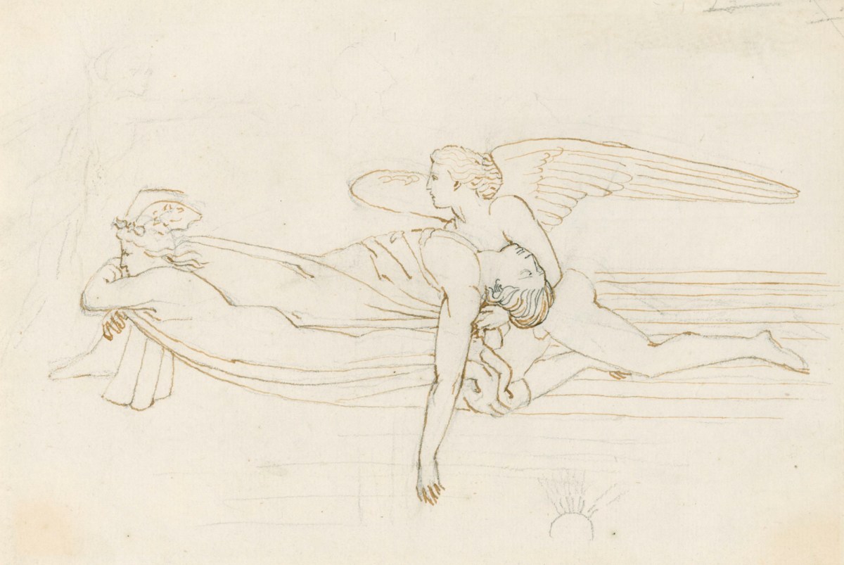 John Flaxman RA, Sleep and Death conveying the body of Sarpedon to Lycia