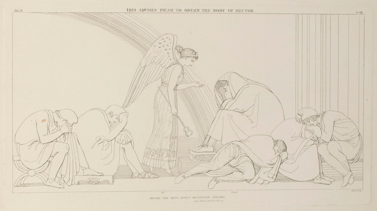 John Flaxman RA, Iris Advises Priam to Obtain the Body of Hector