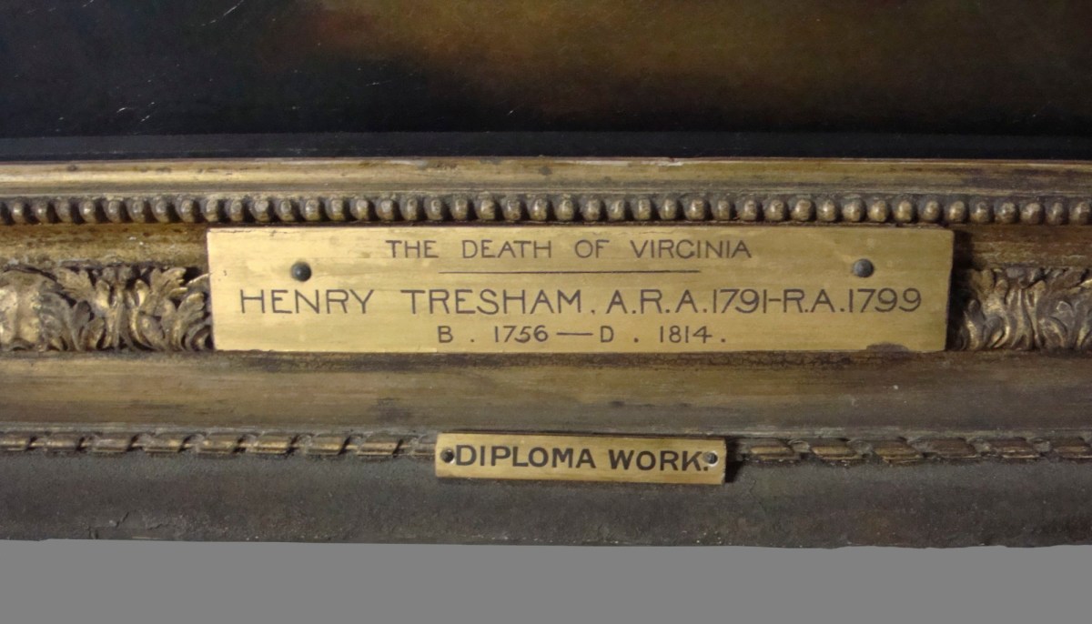 Unknown, Frame for Henry Tresham RA 'Death of Virginia'
