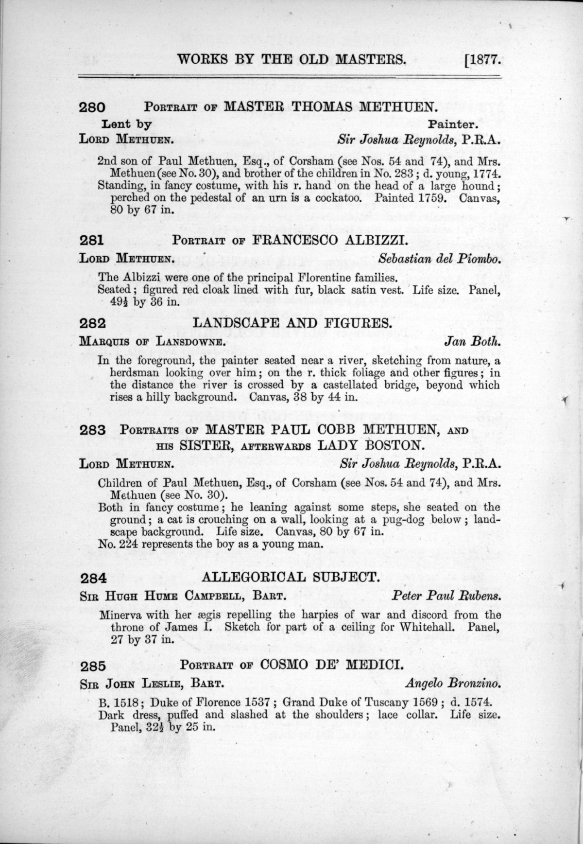 Page 50 of 1877 - Old Masters and deceased masters of the British School