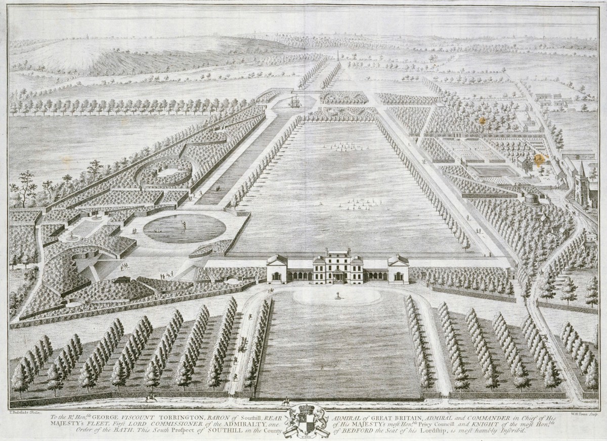 Thomas Badeslade, South Prospect of Southill in the county of Bedford
