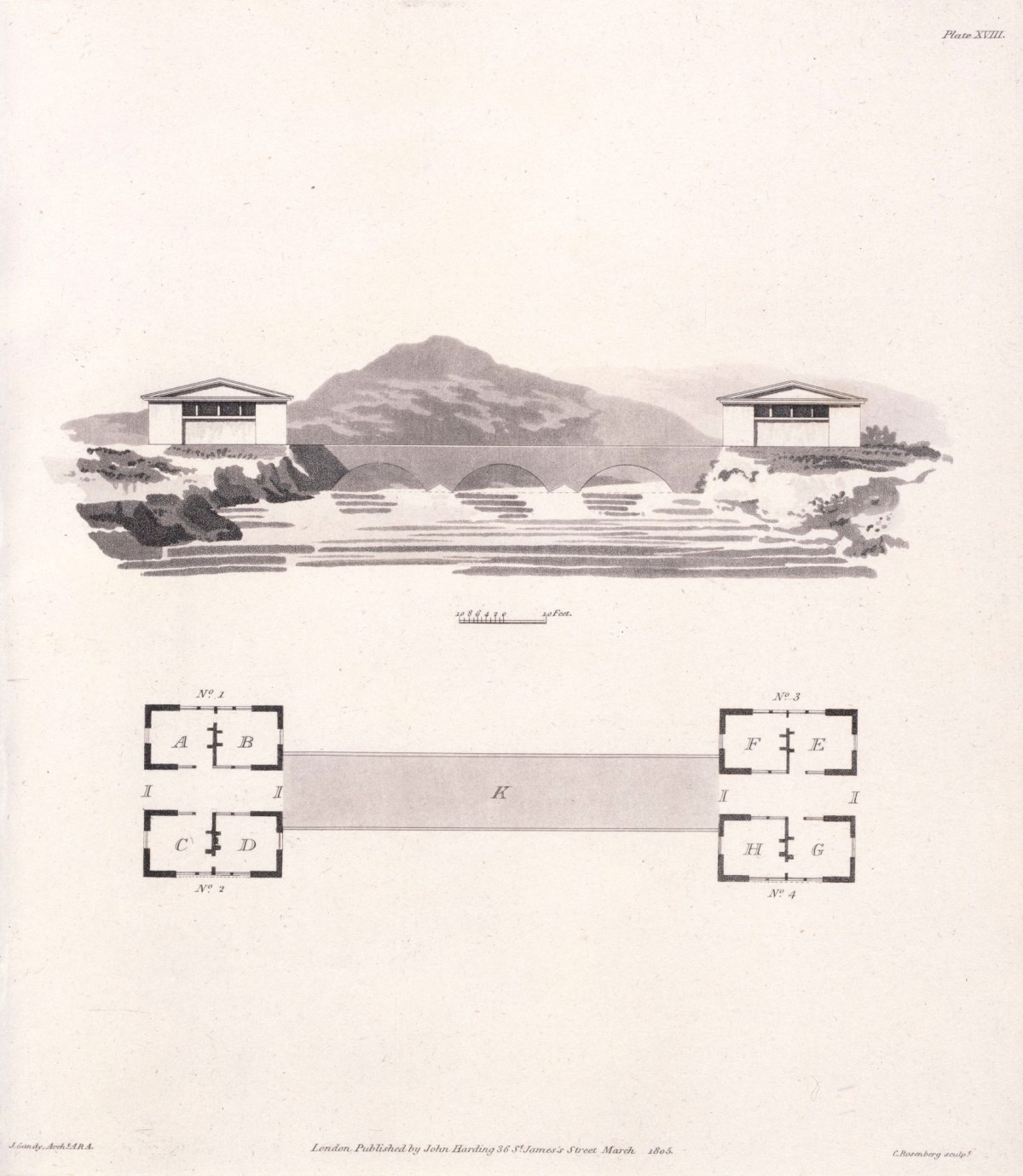 Joseph Michael Gandy ARA, Designs For Cottages, Cottage Farms, And Other Buildings; Including Entrance gates And Lodges. By Joseph Gandy, Architect, A.R.A.