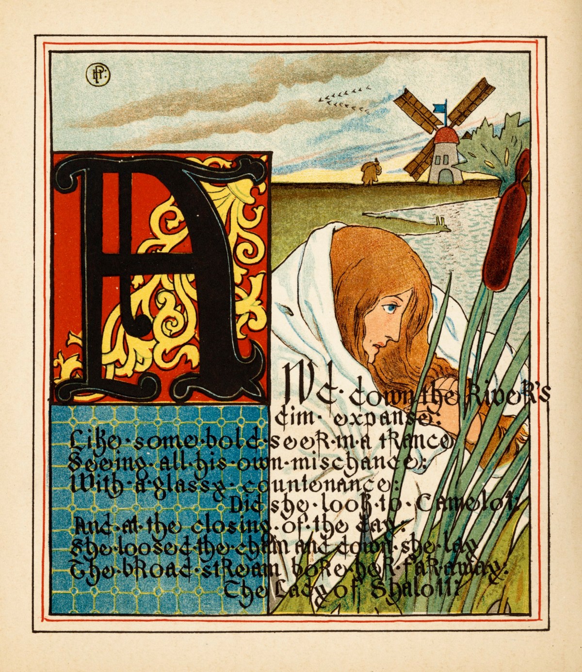 Howard Pyle, 'And down the river's dim expanse / Like some bold seër in a trance'
