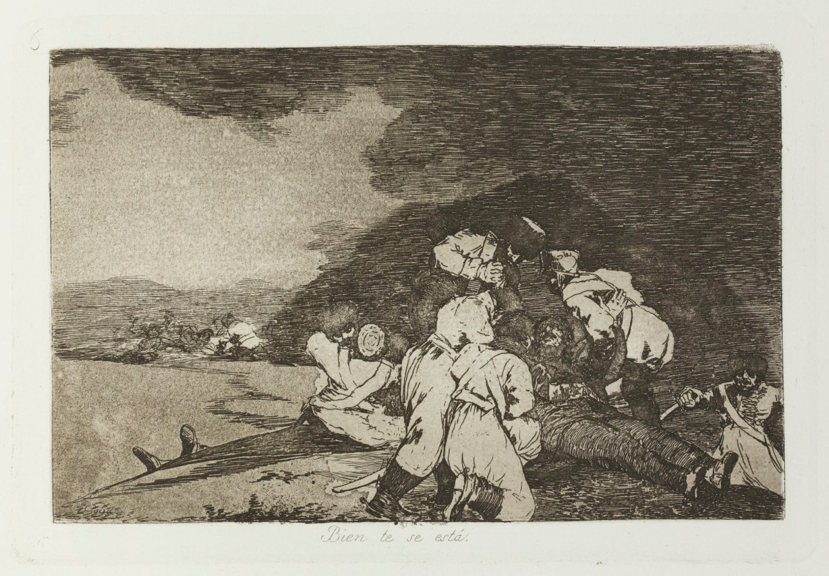 Francisco Goya, 'Bien te se està.'