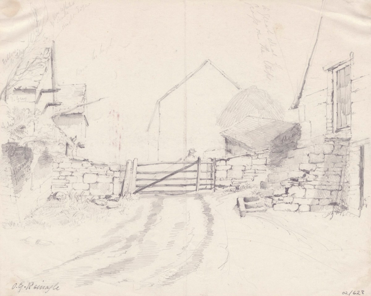 Oriana Georgiana Reinagle, A wall with a gate
