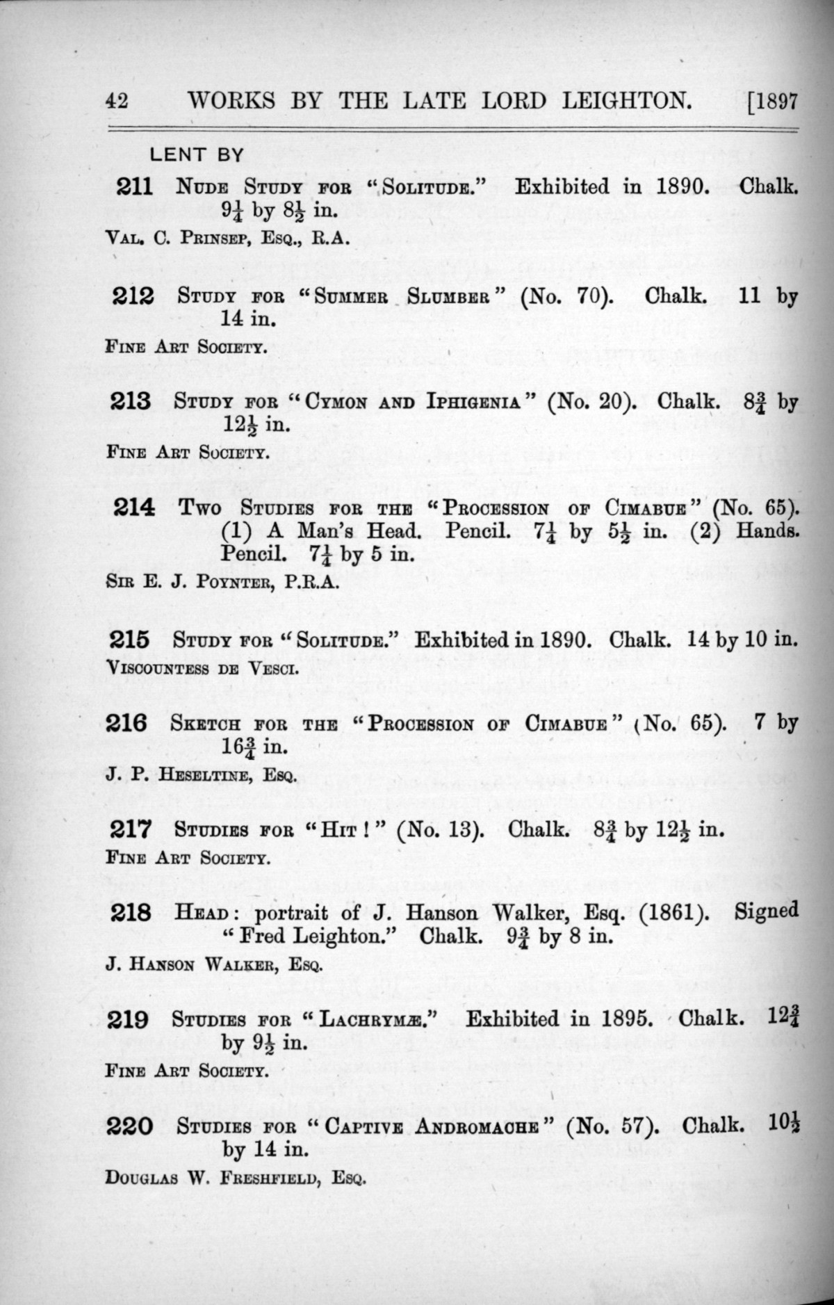 Page 42 of 1897 - Lord Leighton PRA