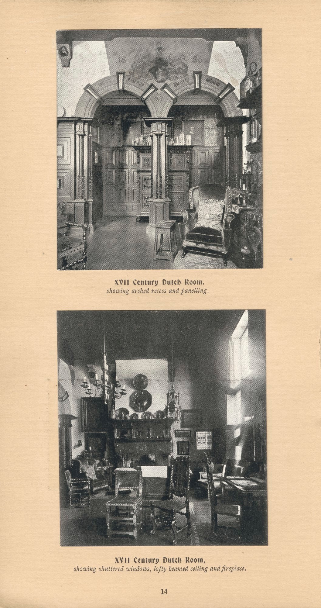Hampton & Sons (London), XVII Century Dutch Room - showing shuttered windows.