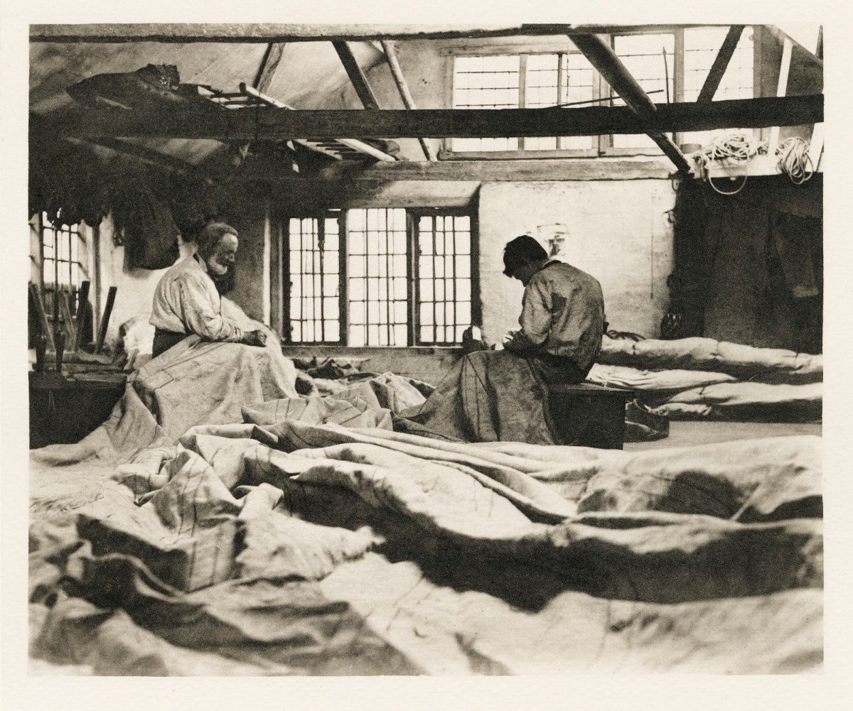 P.H. Emerson, In a Sail-Loft