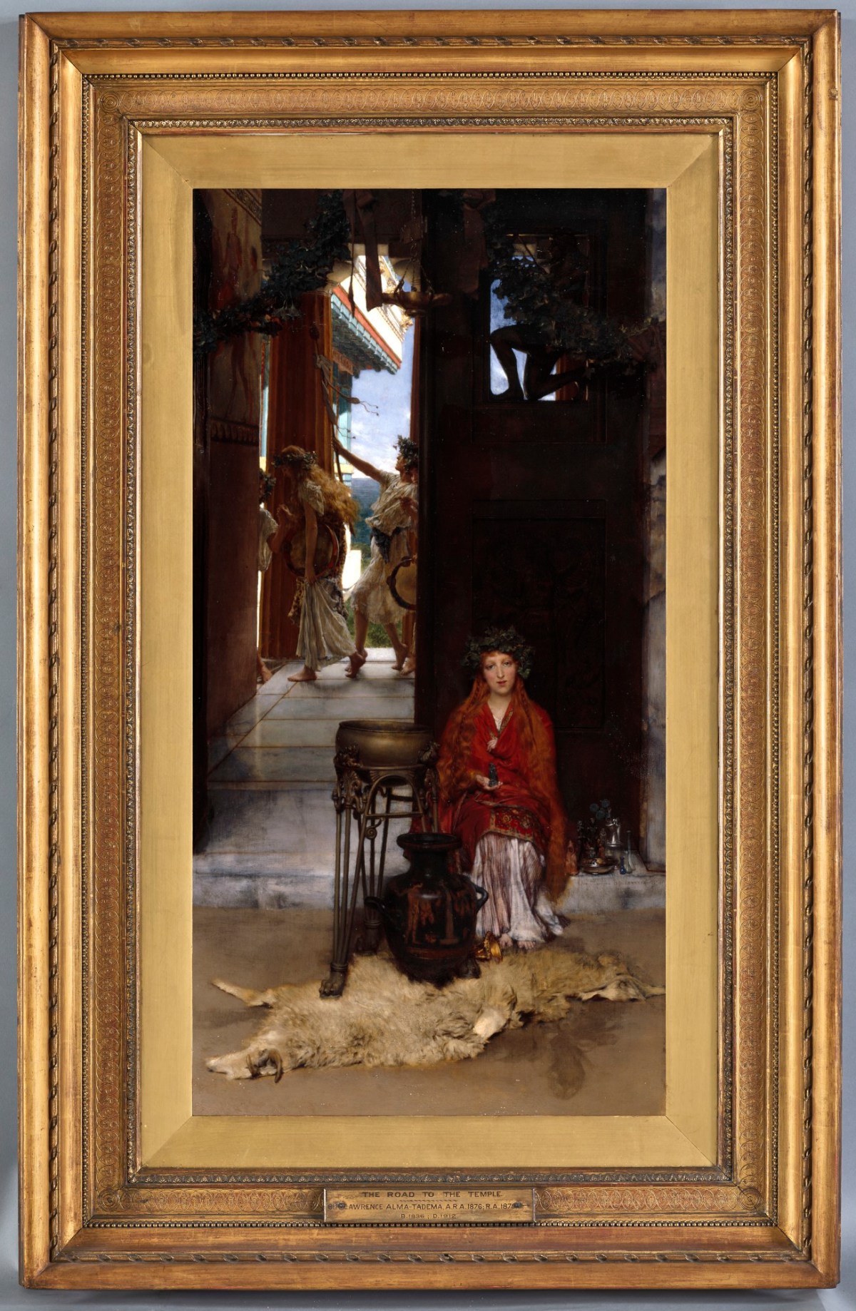 Thomas Agnew and Sons Ltd., Frame for Sir Lawrence Alma-Tadema RA 'The Way to the Temple'
