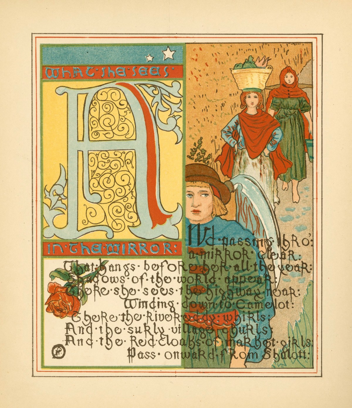 Howard Pyle, 'What she sees in the mirror'