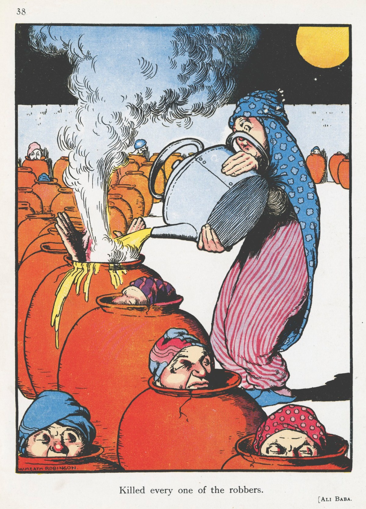 William Heath Robinson, 'Killed every one of the robbers.'