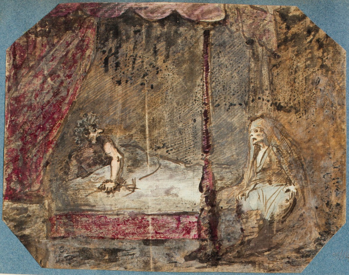 George Dance RA, A ghost appearing to a man in bed