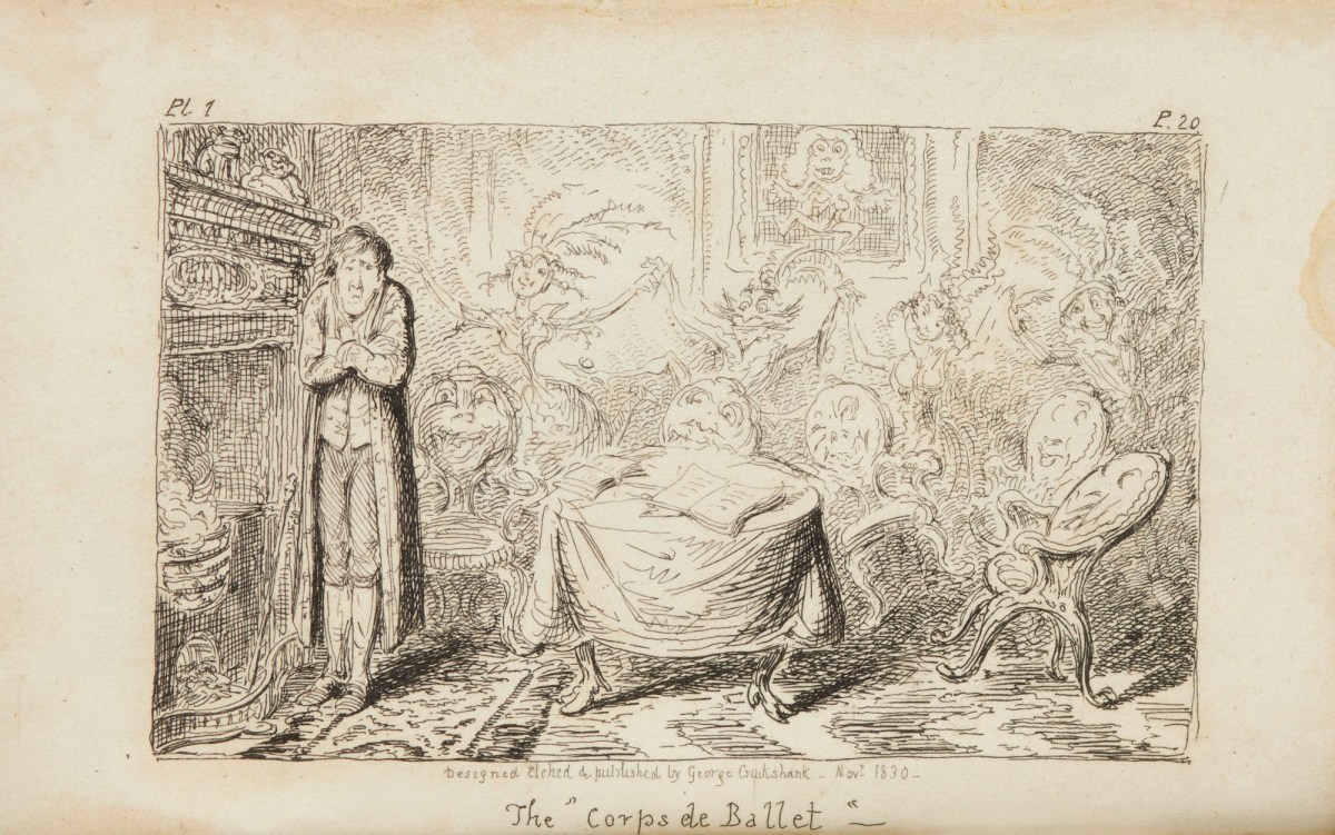 George Cruikshank, The 'Corps de Ballet'