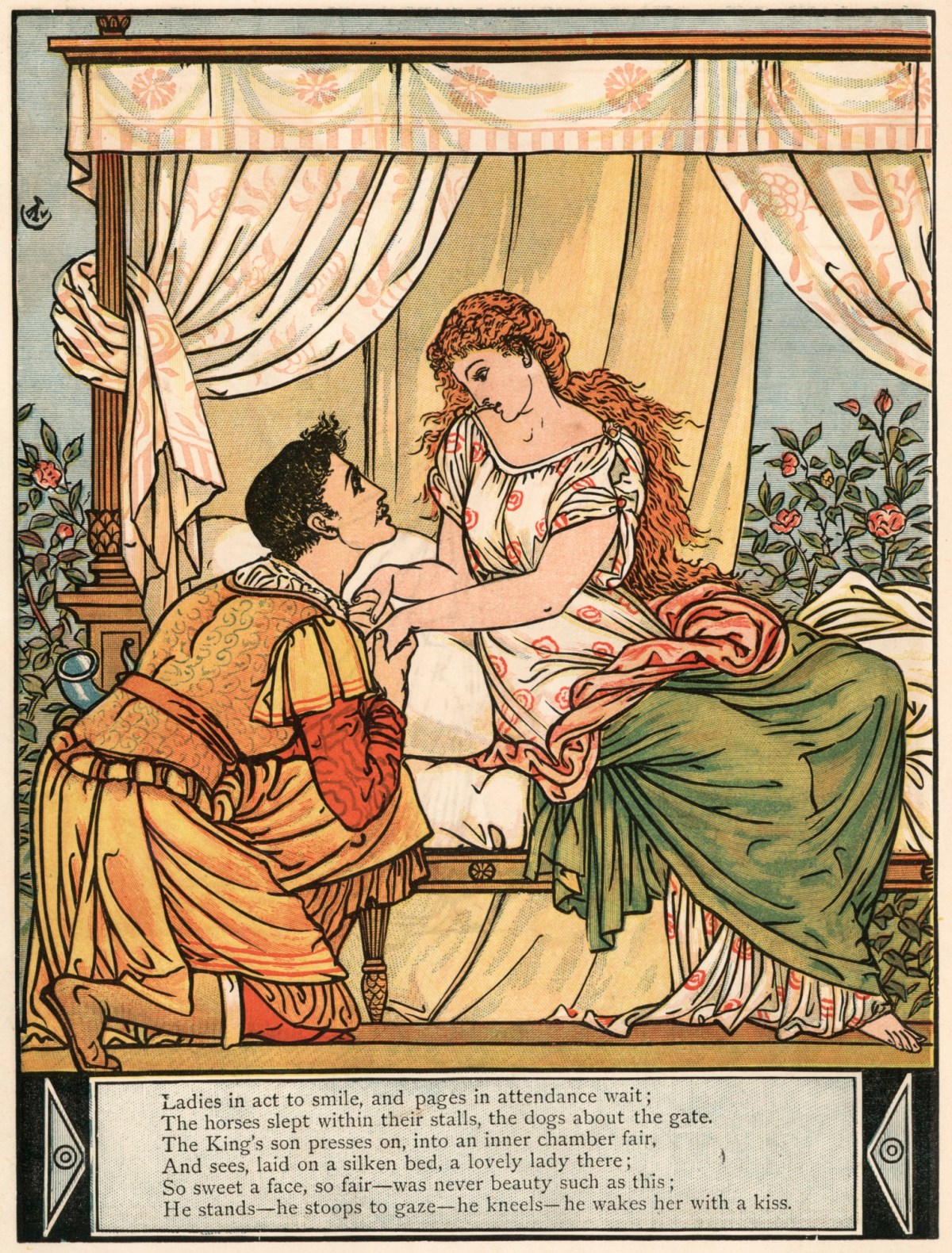 Walter Crane, The Prince wakes Beauty