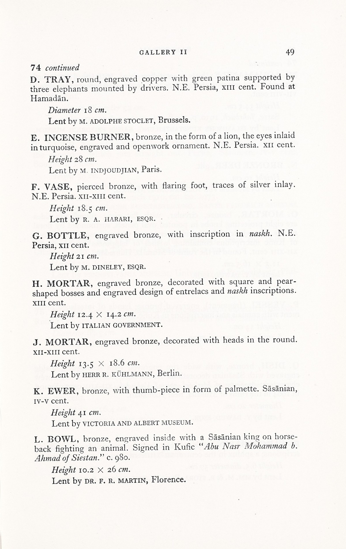 Page 77 of 1931 - International Exhibition of Persian Art