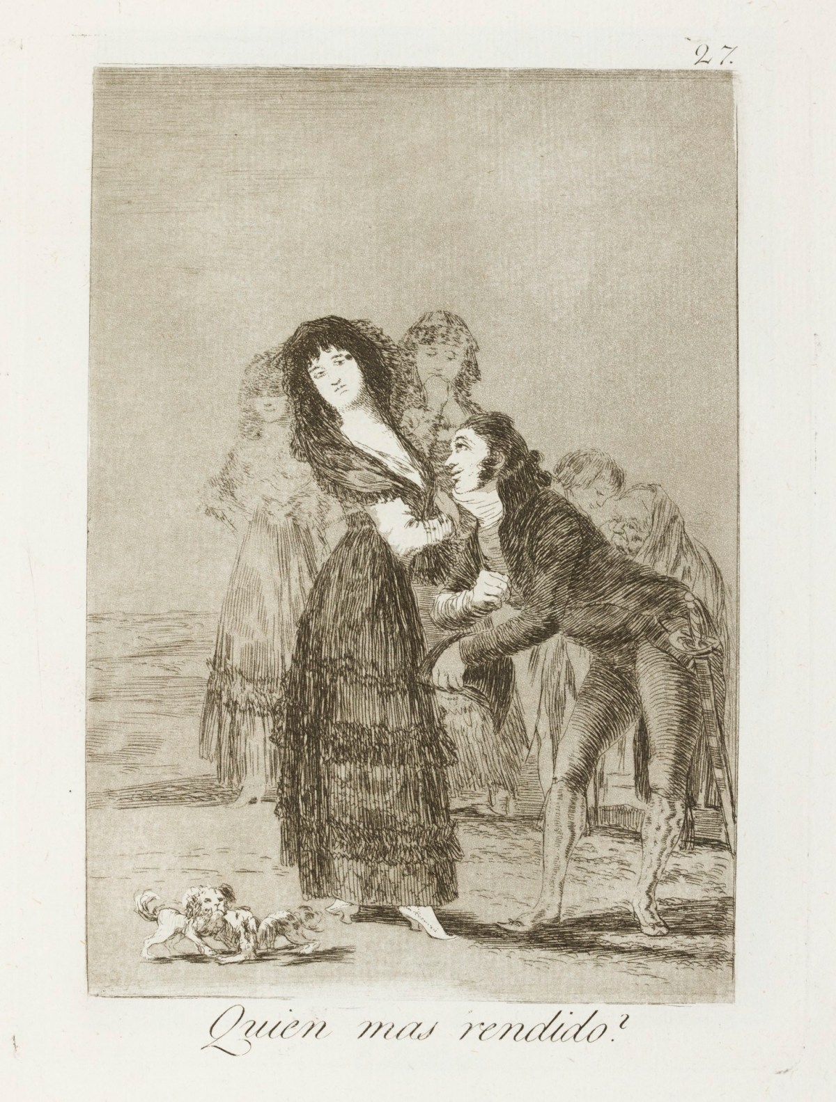 Francisco Goya, 'Quien mas rendido?'
