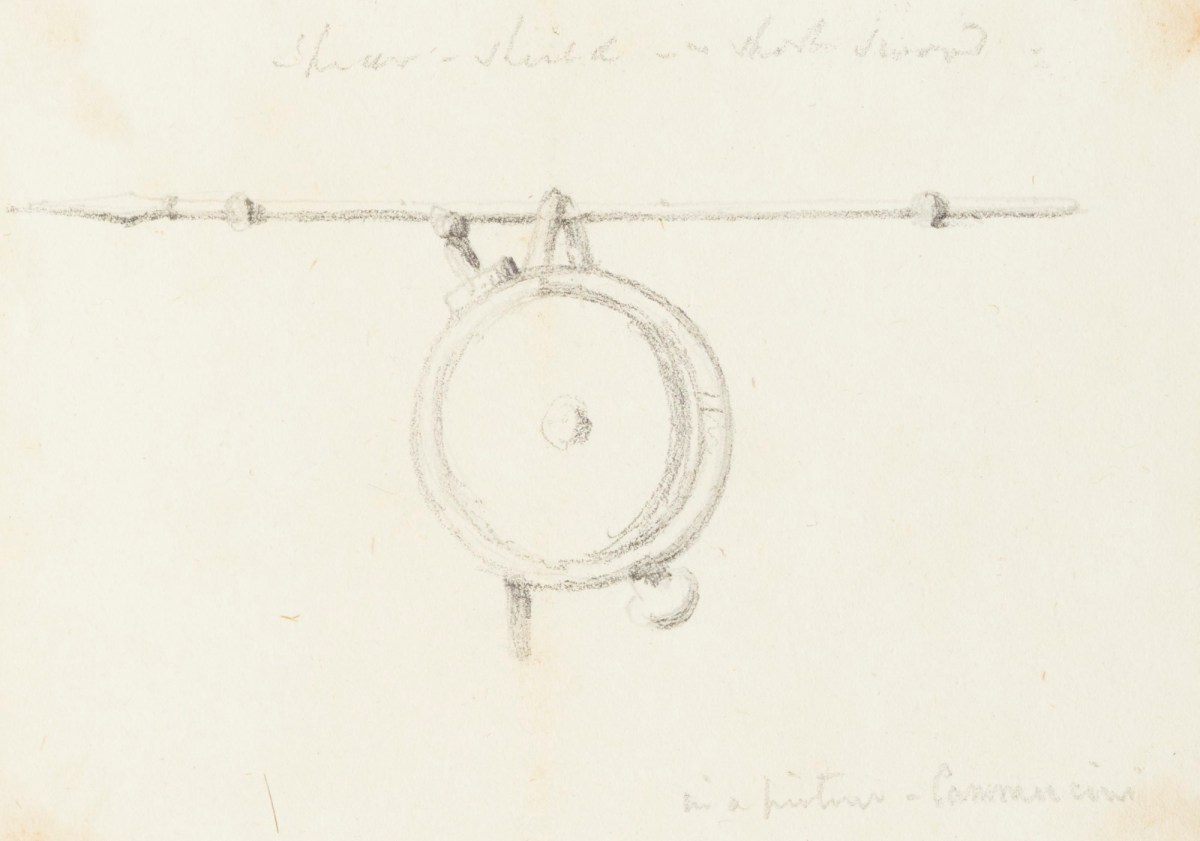 Richard Westmacott the Younger RA, Drawing of a spear and a shield
