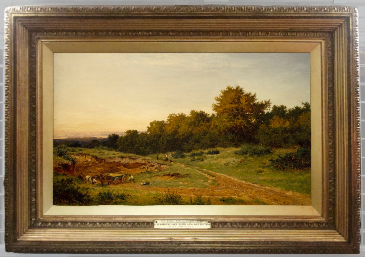 Unknown, Frame for Benjamin Williams Leader RA 'The Sandpit, Burrow's Cross'
