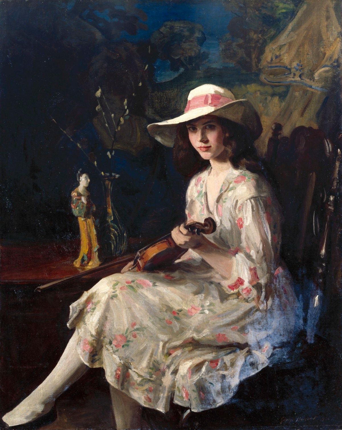 George Harcourt RA, Portrait of Miss Anne Harcourt