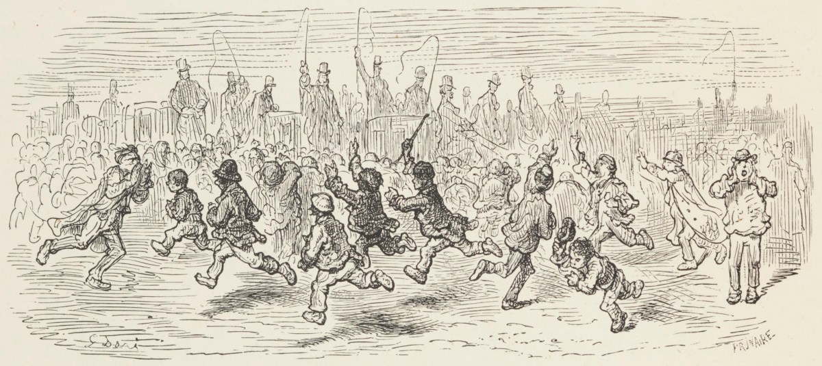 Gustave Doré, Barnes Common - Calling the Carriages