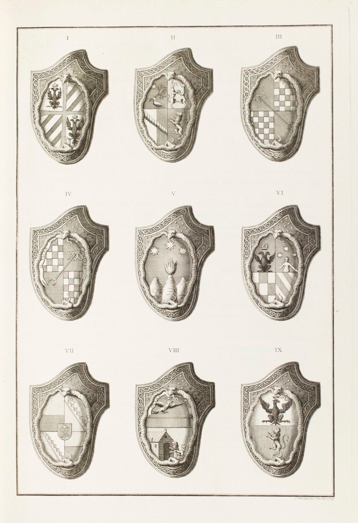Unsigned, Armorial devices