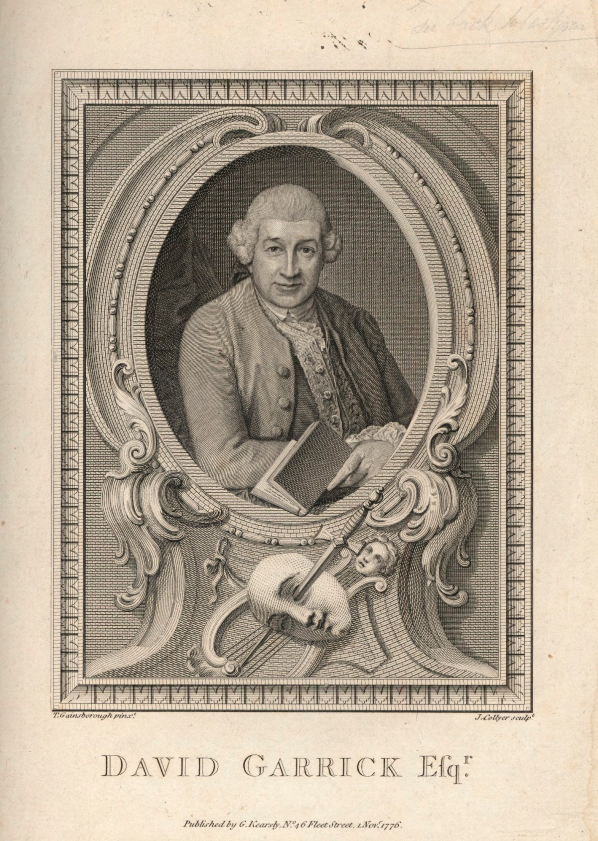 Thomas Gainsborough RA, Portrait of David Garrick