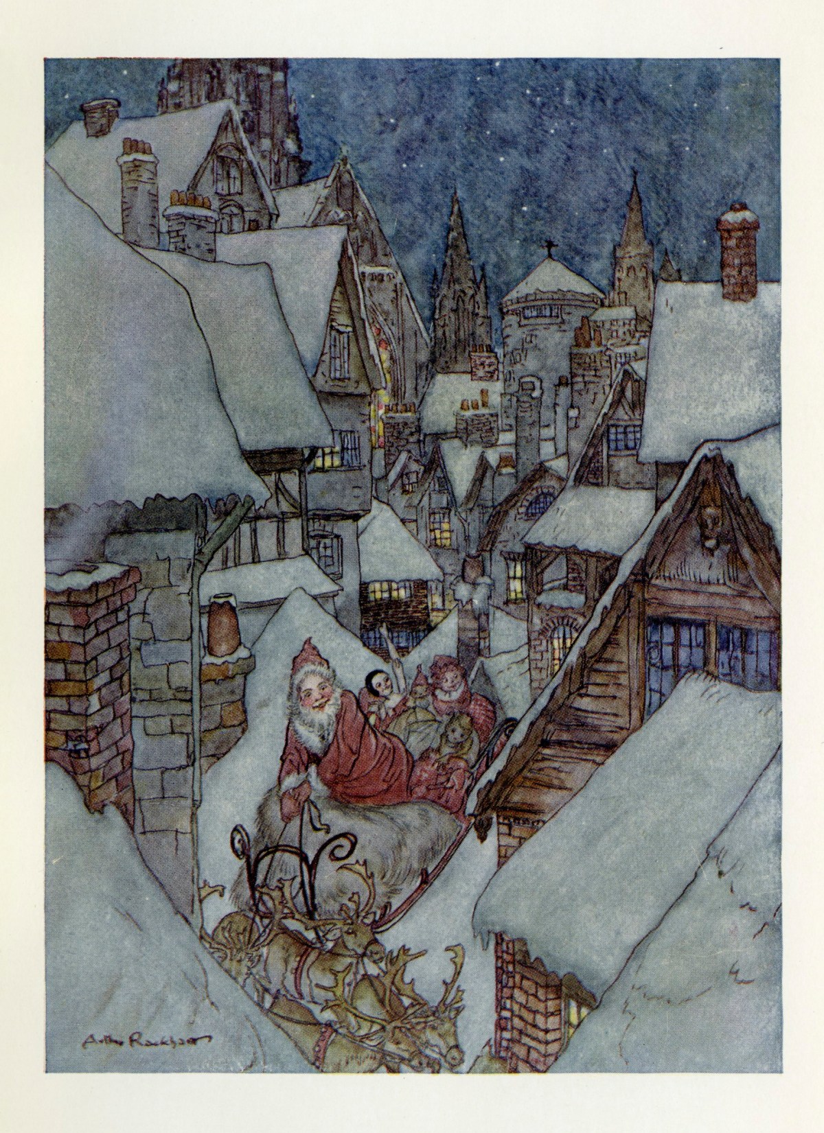 Arthur Rackham, It must be St. Nick.