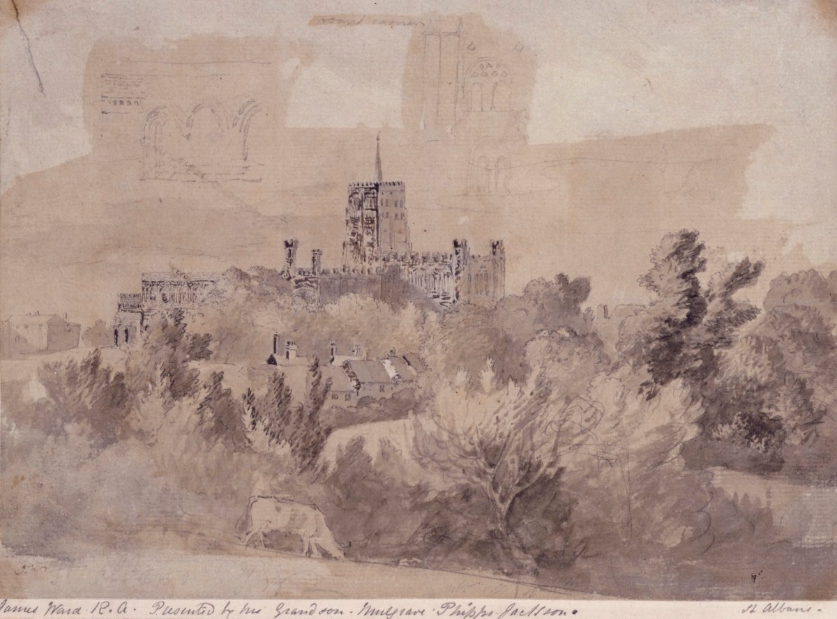 James Ward RA, A view of St Alban's