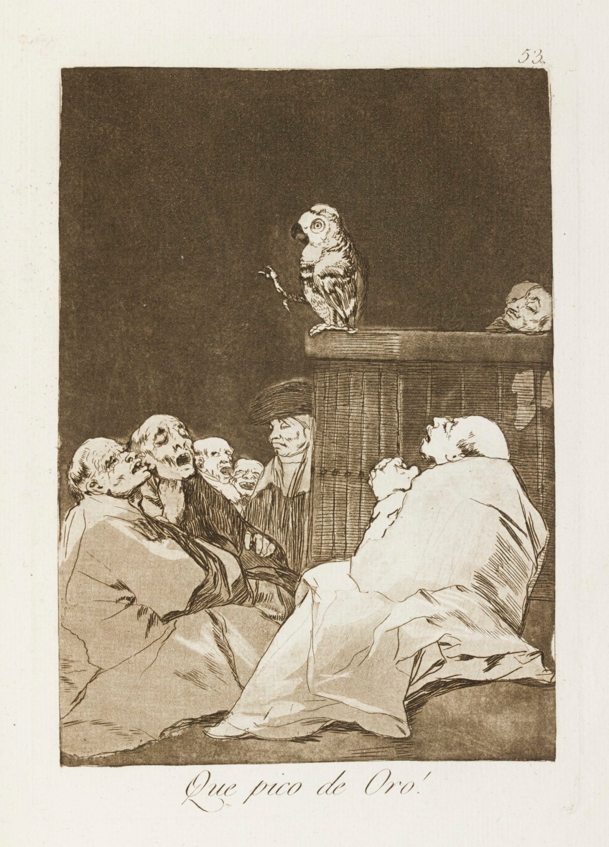Francisco Goya, 'Que pico de oro!'