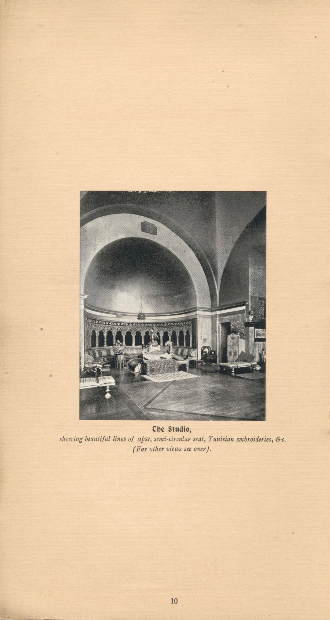 Hampton & Sons (London), The Studio - showing beautiful lines of apse.