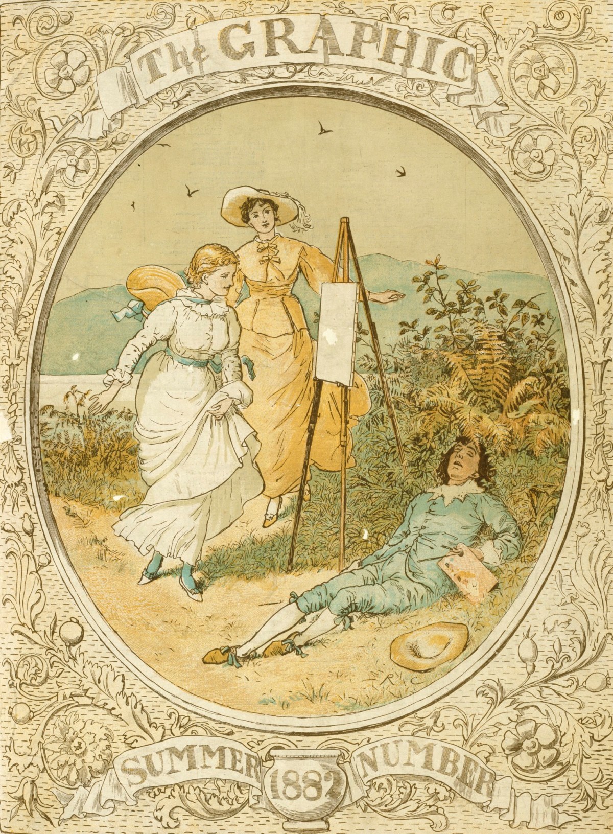 Randolph Caldecott, The Graphic,Summer Number 1882: front cover