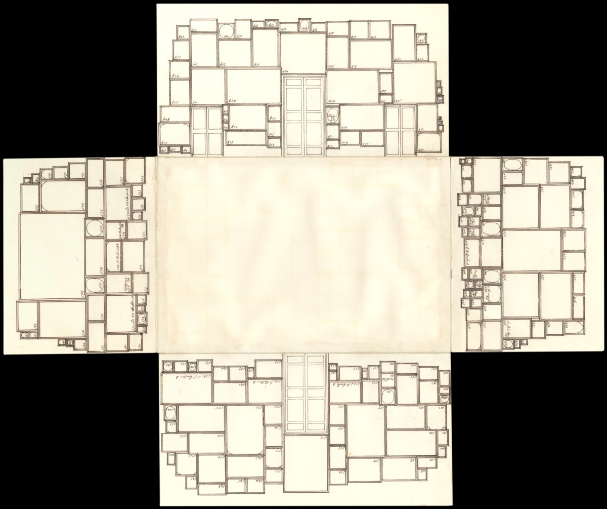 , Pop-up diagrams of the hang of works in the summer exhibition