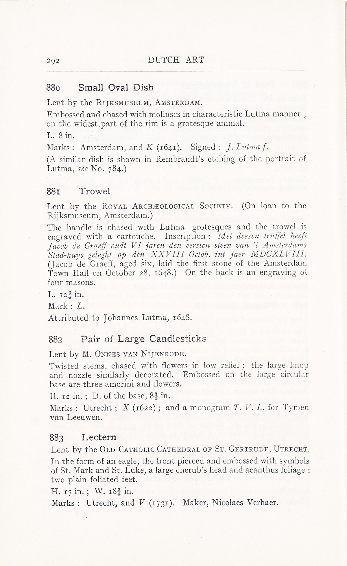 Page 296 of 1929 - Exhibition of Dutch Art 1450-1900