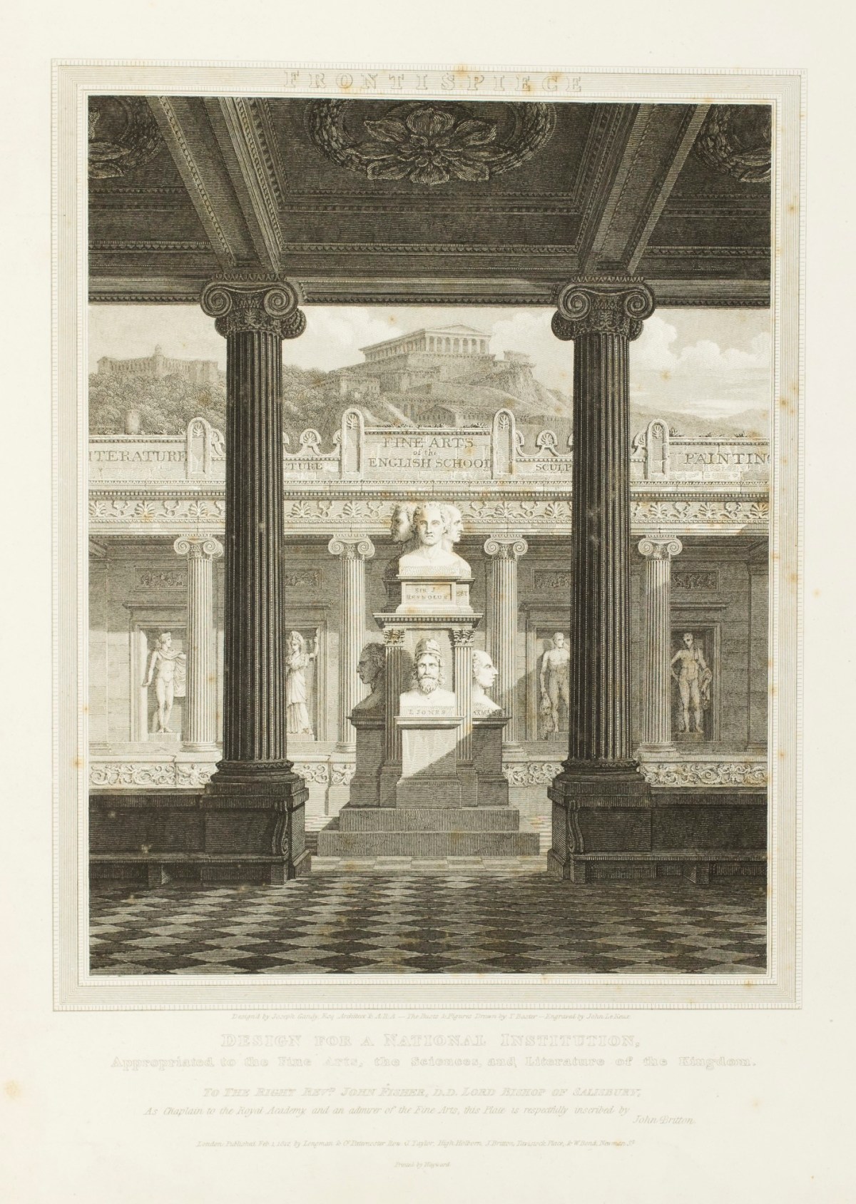 Joseph Michael Gandy ARA and Thomas Baxter, Design for a National Institution