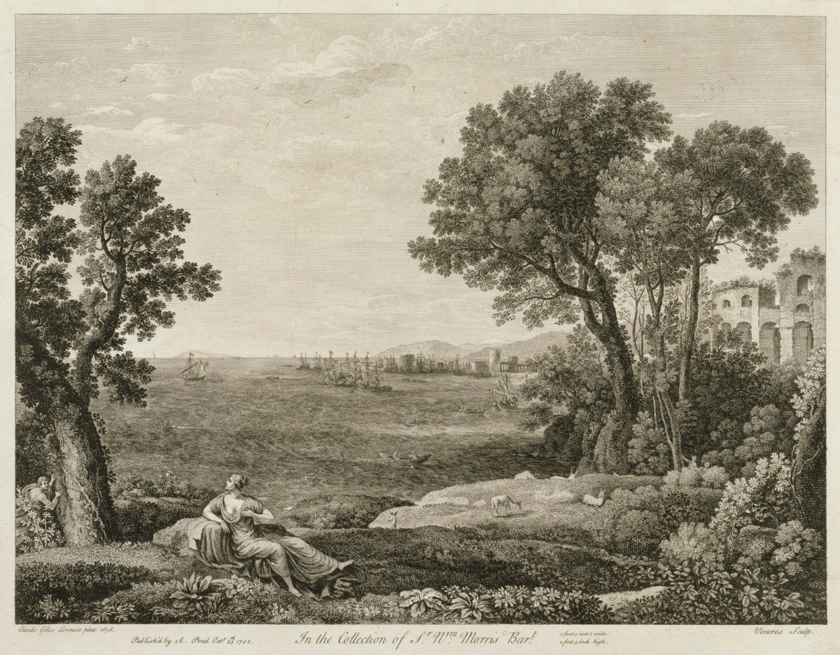 François Vivares, Coast view of Naxos with Ariadne and Bacchus