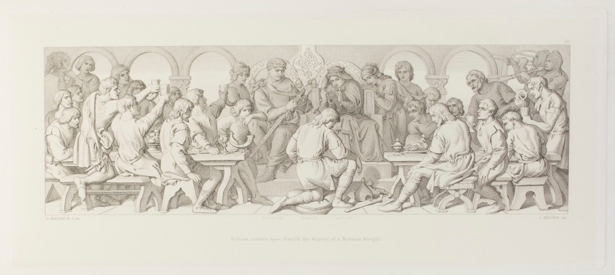 Daniel Maclise RA, Harold's oath of fidelity to William, sworn over the concealed relics of the saints