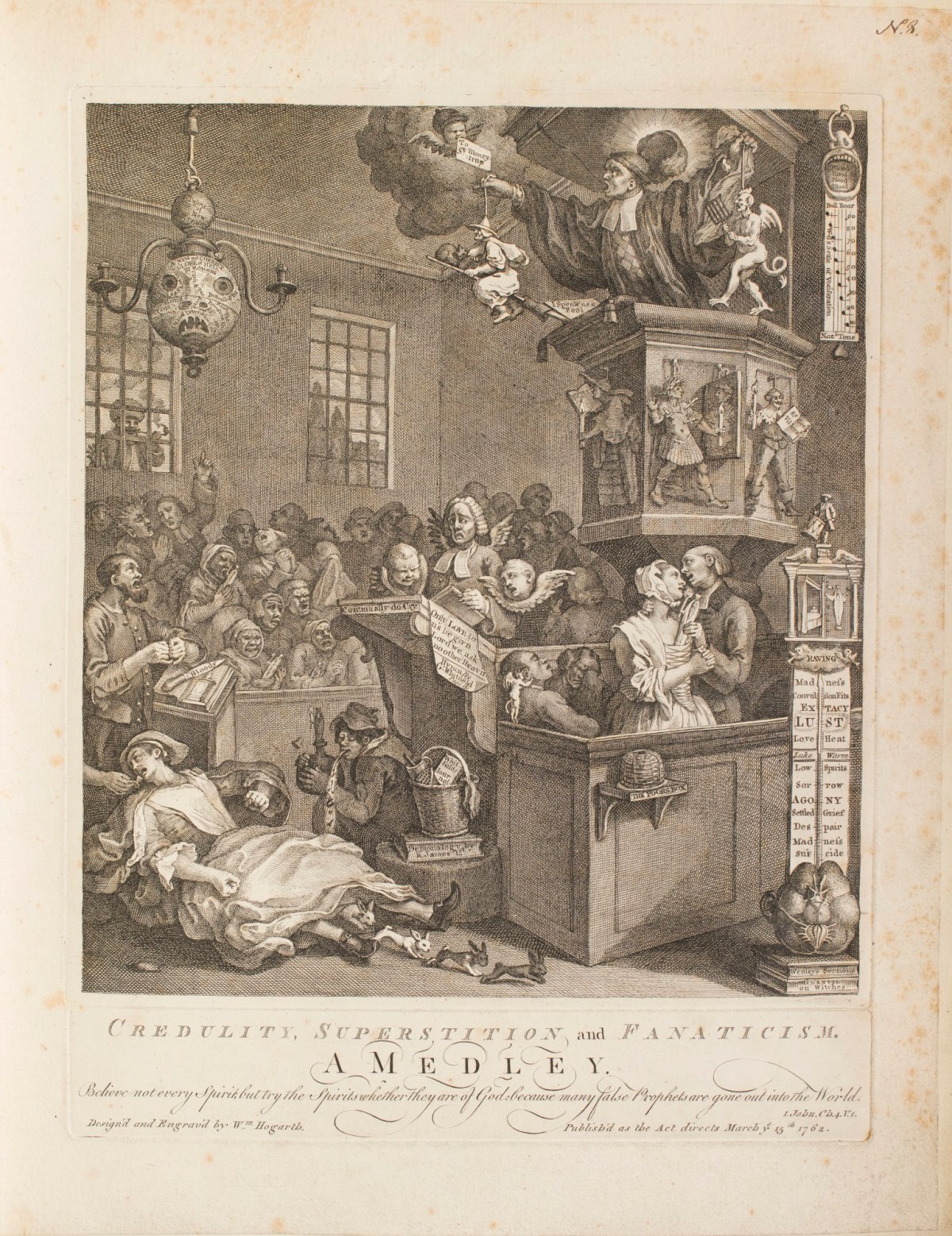 William Hogarth, Credulity, Superstition, and Fanaticism