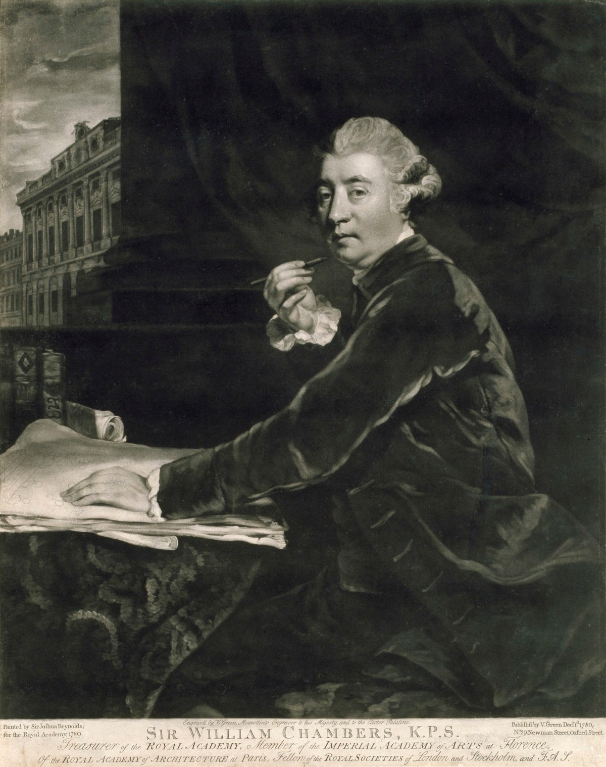 Sir Joshua Reynolds PRA, Sir William Chambers, K.P.S., Treasurer of the Royal Academy