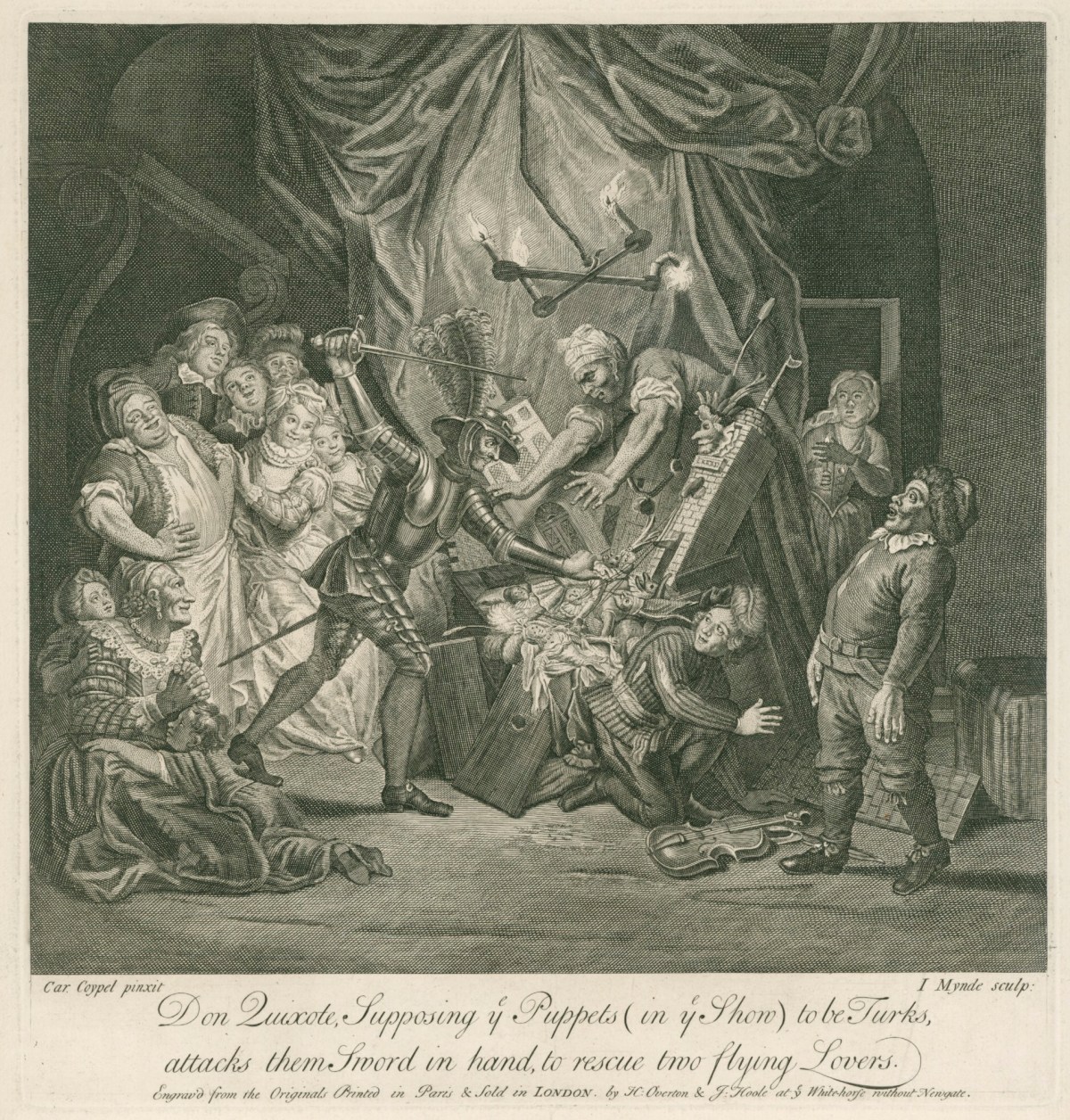 James Mynde, Don Quixote supposing the puppets to be Turks