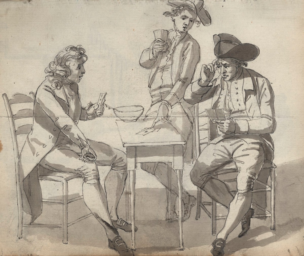 Unknown artist, Leaf from a sketchbook