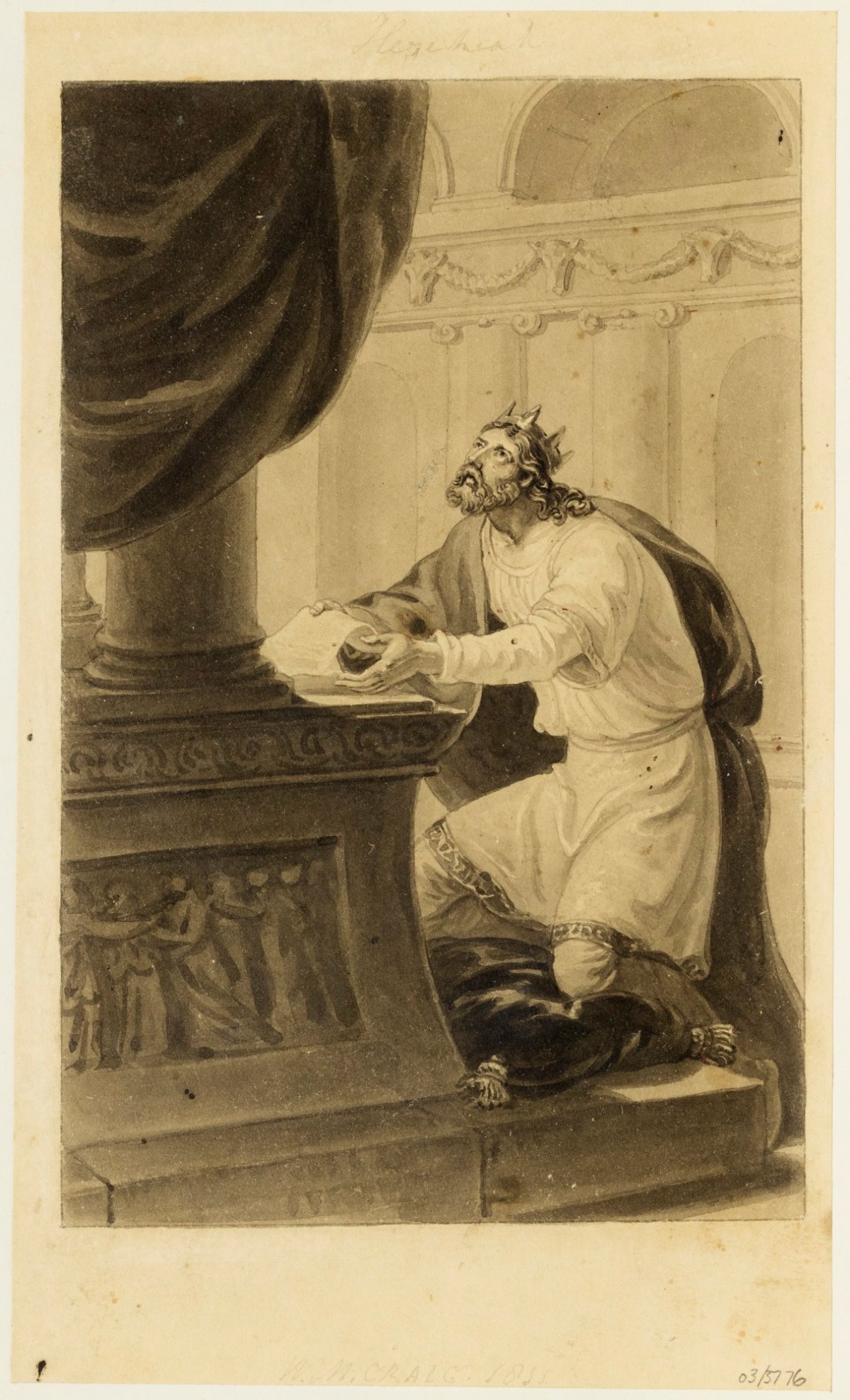 William Marshall Craig, King Hezekiah in the Temple