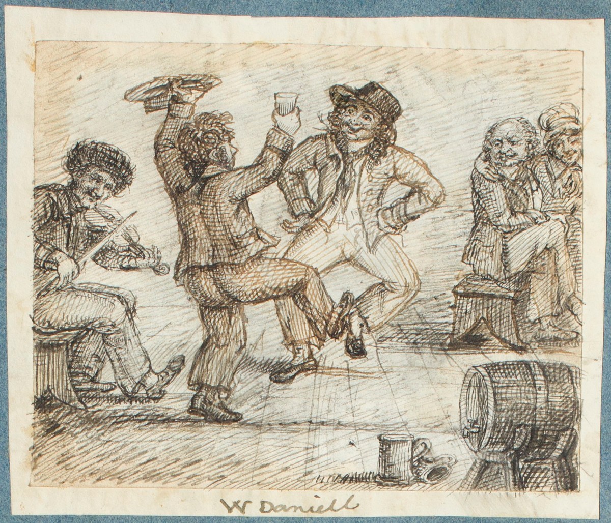 William Daniell RA, Scene in a tavern