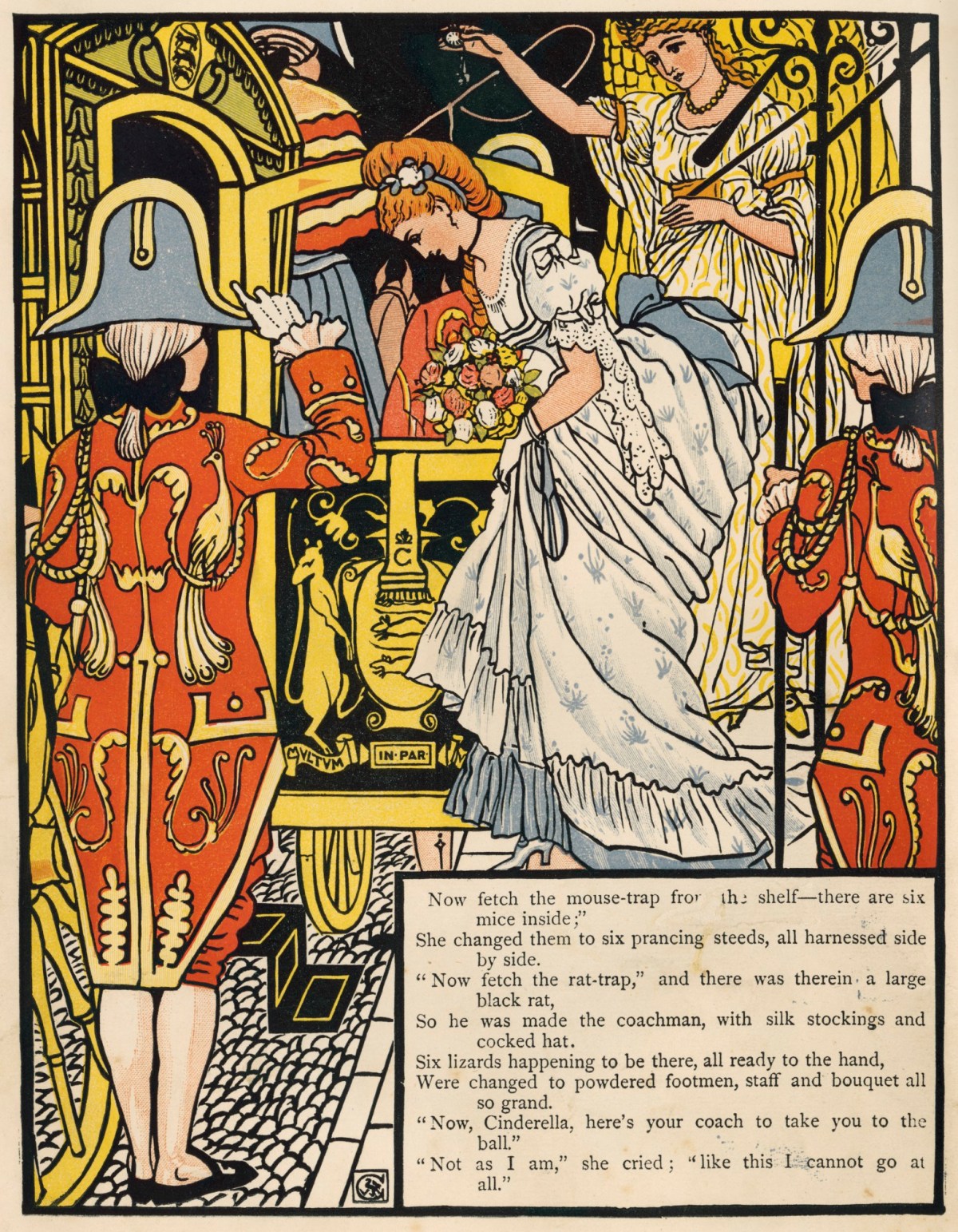 Walter Crane, Cinderella departing for the Ball