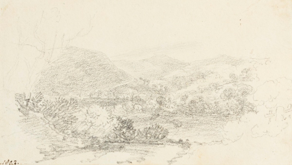 Sir Augustus Wall Callcott RA, A hilly landscape