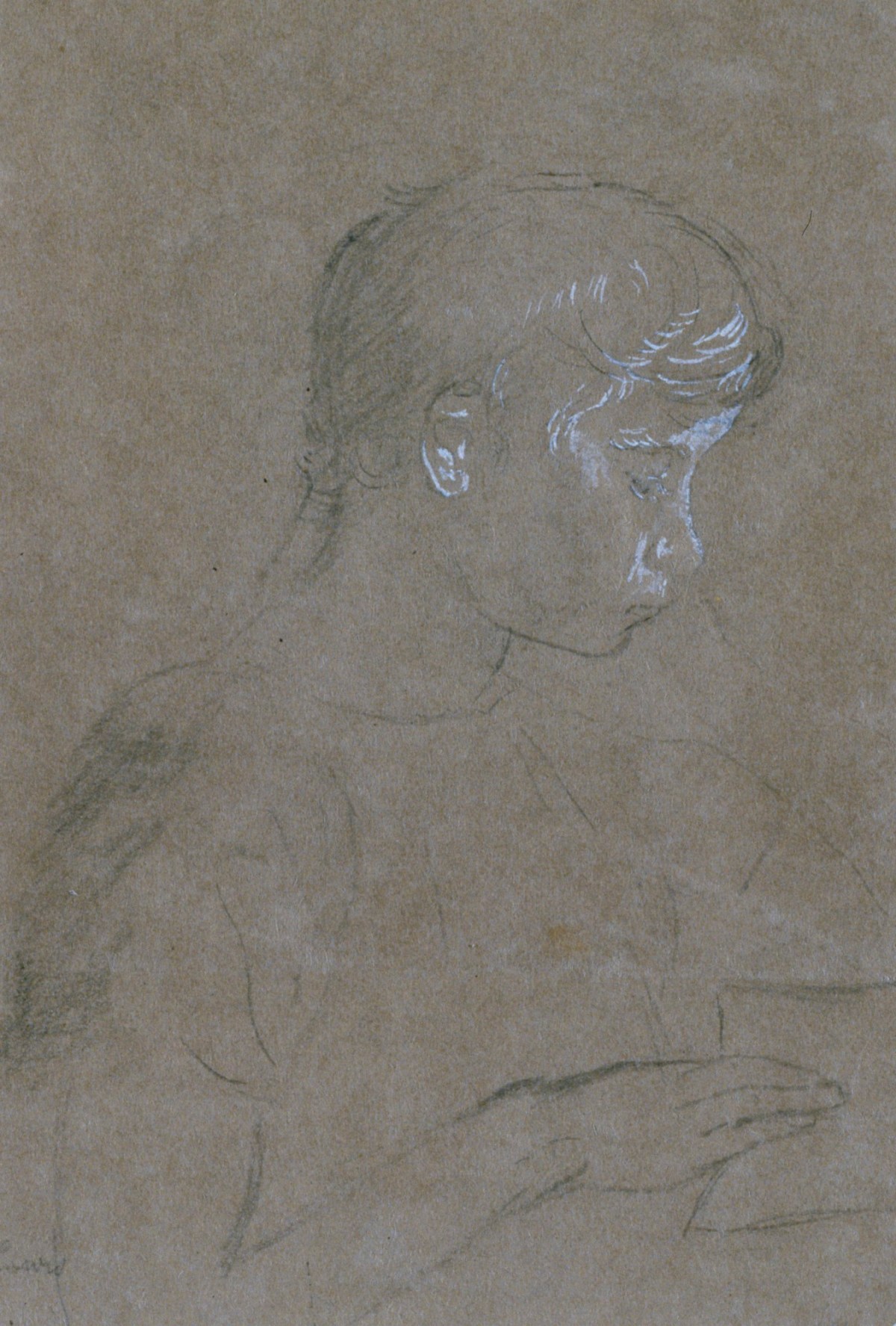 Naked young sister  Portrait sketch of the artist's sister Louisa Mary Lewis | Works of Art |  RA Collection | Royal Academy of Arts