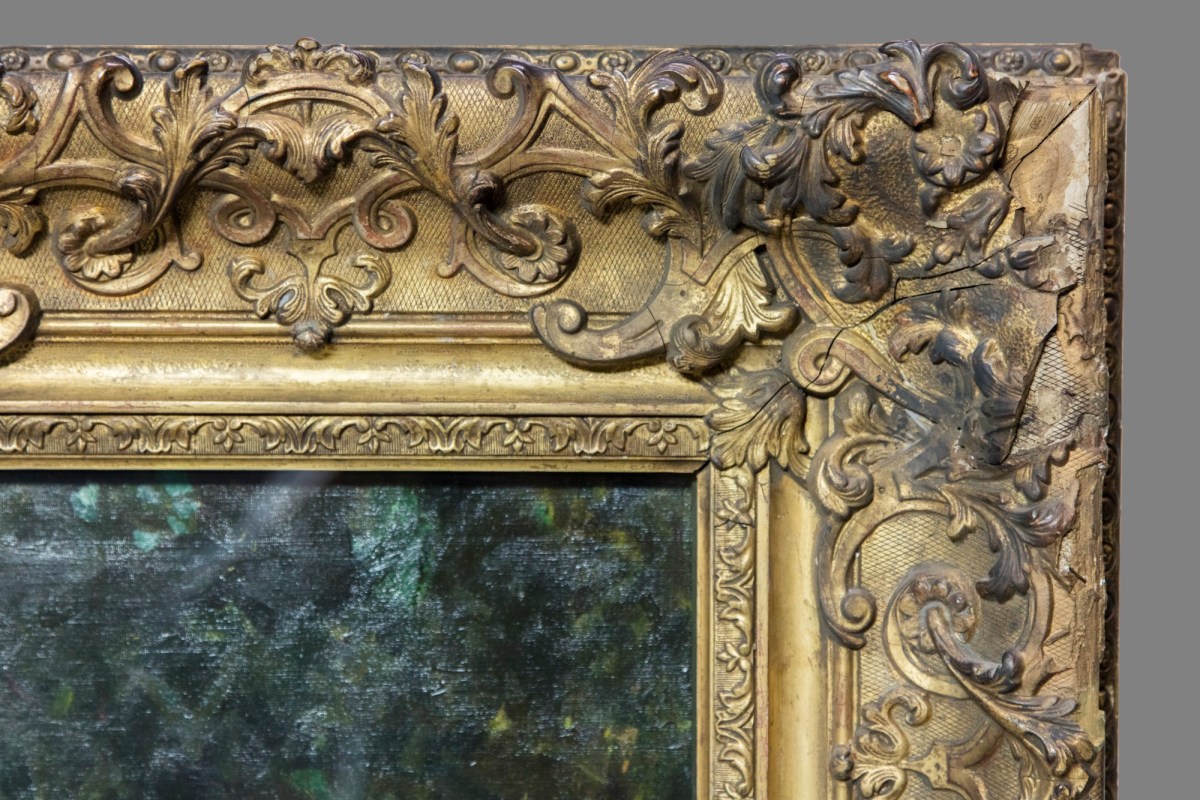 Unknown, Frame for John M. Swan RA 'Tigers drinking'