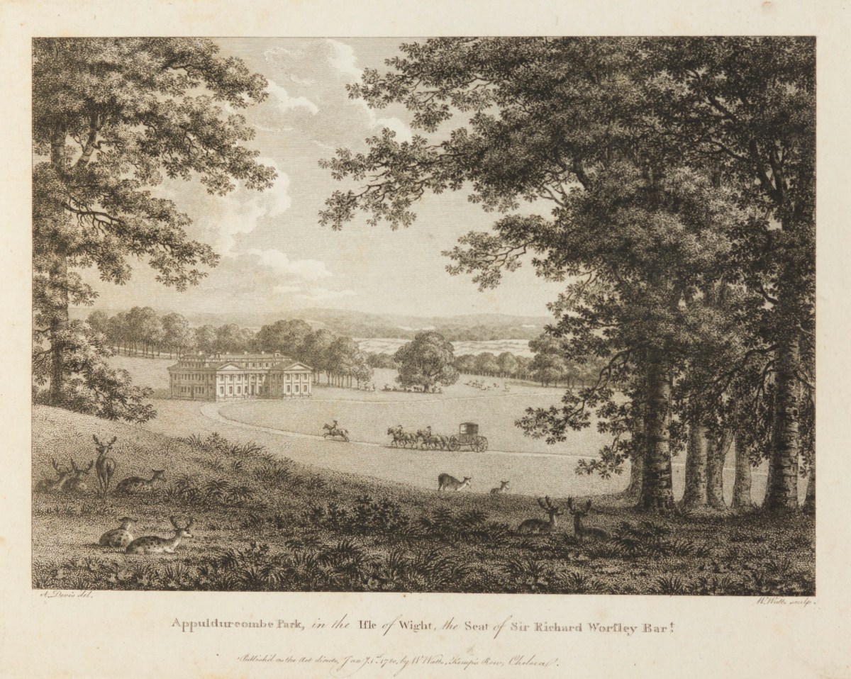 Arthur Devis, Appuldurcombe Park, in the Isle of Wight, the seat of Sir Richard Worsley, Bt.