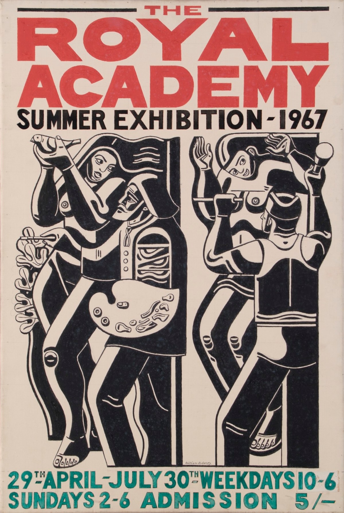 Design for Royal Academy Summer Exhibition Poster, 1967 Works of Art
