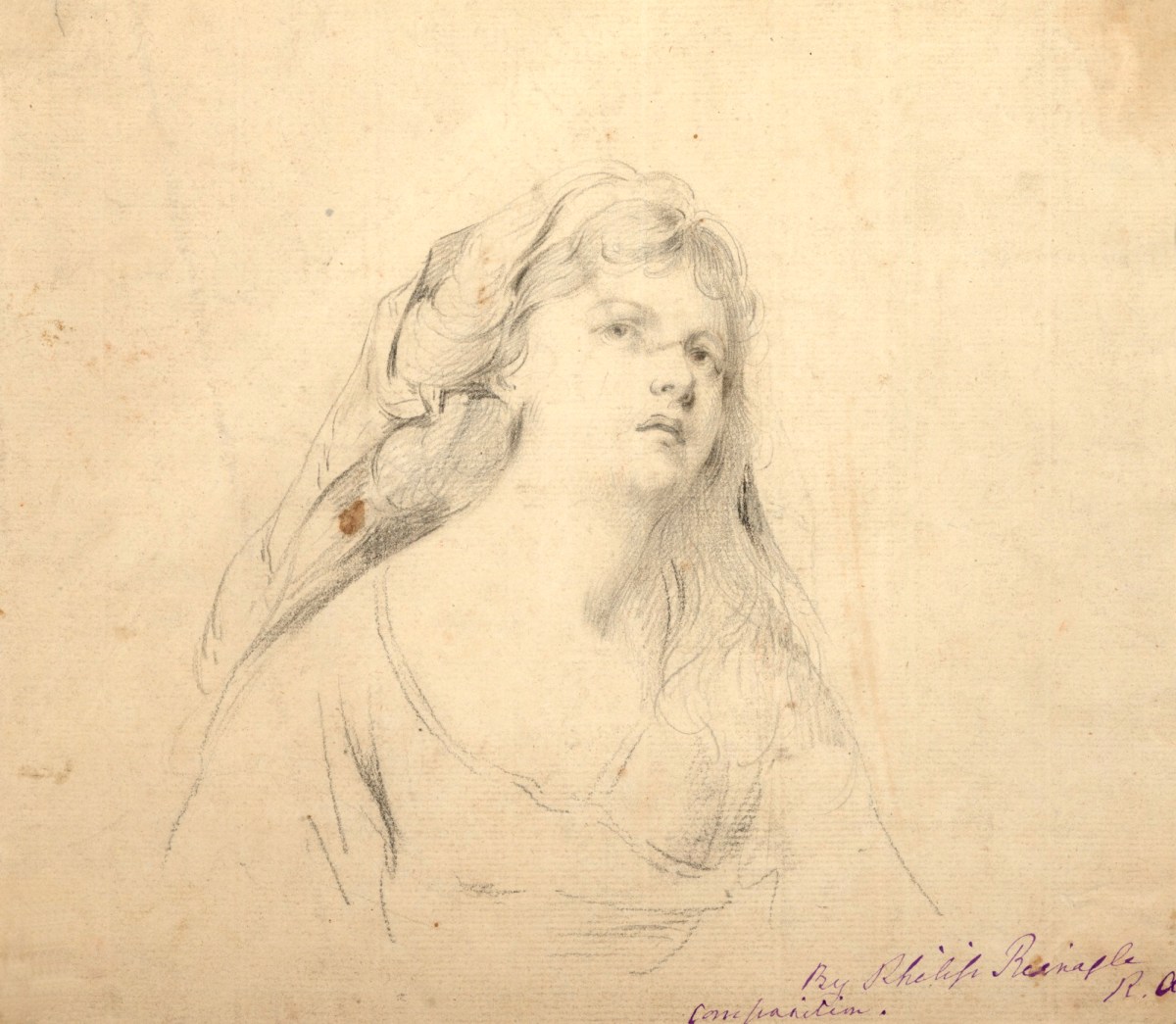Philip Reinagle RA, Head and shoulders of a young woman
