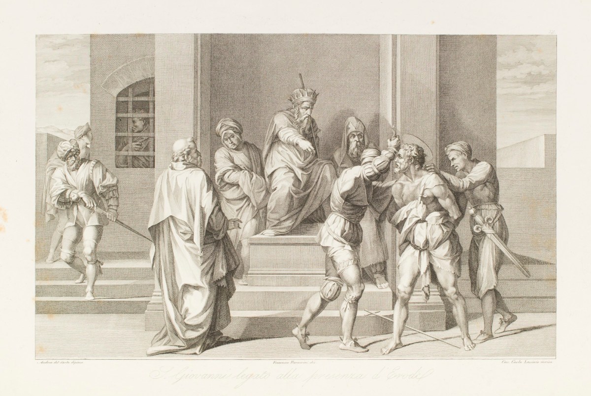Andrea del Sarto, Saint John resisting at the prescence of Salome.